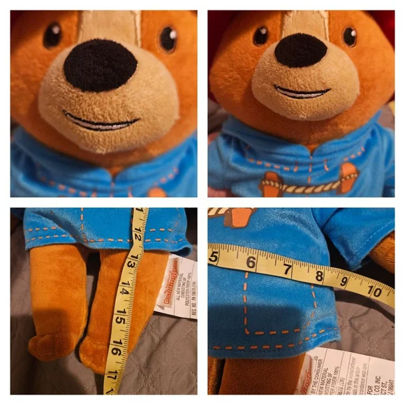 The Adventures of Paddington Bear Plush Toy Brown and Red - Picture 8 of 8